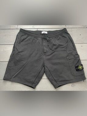 Stone Island Black Men’s Cargo Sweat Shorts